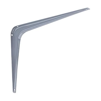National Manufacturing Sales Shelf Bracket, Gray, Steel, 12 in x 14 in, 6 Screw Holes