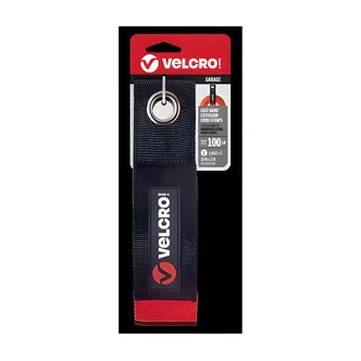 VELCRO Brand Easy-Hang Extension Cord Strap, 2 in x 18 in, Black, 2/CT