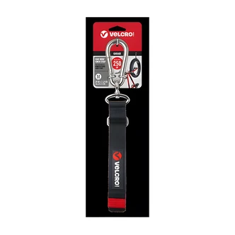 VELCRO Brand Easy Hang Cinch Strap, Medium, Black, 24 in x 1.25 in