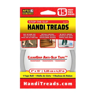 Handi Products ClearGrip Tape Roll, 2 in x 15 ft, Clear