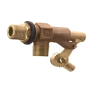 B&K / Mueller Industries Bronze Float Valve, Male Inlet And Outlet, Replaceable Seals, 5" W x 7" D x 4" H