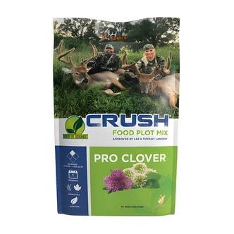 Ani-Logics Outdoors CRUSH Pro Clover Food Plot Mix, Deer Supplement, 2 lb Bag, Covers 1/4 Acre