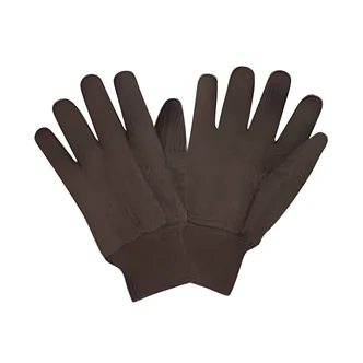Cordova Consumer Products Jersey Dot Glove, Brown, Cotton/Polyester, PVC Mini-Dots, Clute Pattern, Knit Wrist, Straight Thumb