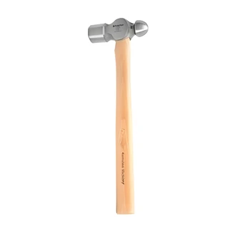 Great Neck Ball Peen Hammer, 24 oz, Hickory Handle, Drop Forged Head