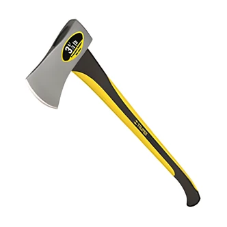 Truper Single-Bit Michigan Axe, Fiberglass Handle, 3 1/2 lb, 34 in H, 8 in W, 2 in D