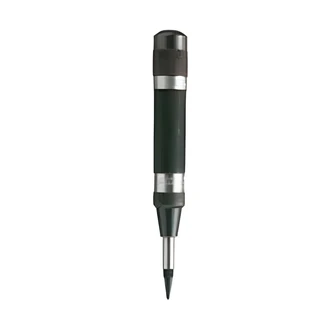 General Tools Steel Center Punch, Heavy Duty, One-Handed Operation, Replaceable Steel Point, Black Oxide Finish