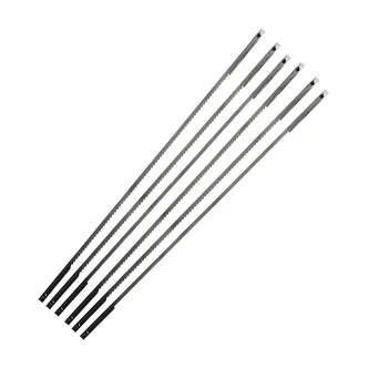Century Coping Saw Blade Set, 6/PK, Spring Steel, 6-1/2 in Pin Distance, 10T, 15T, 18T
