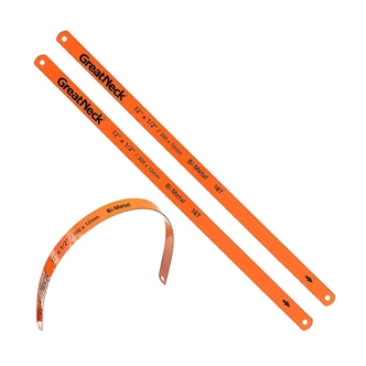 Great Neck Bi-Metal Hacksaw Blades, 12 in, 18 TPI, 2/CT
