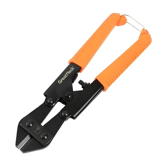Great Neck Bolt Cutter, 30 in, Forged Steel, Vinyl Grips, Short Cutting Edge
