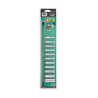 Arrow Fastener 11-Piece SAE 1/4 In Drive Deep Socket Set, Chrome Vanadium Steel, SuperKrome, SureGrip
