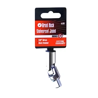 Great Neck 3/8 in Drive Universal Joint, Chrome Plated, Tight Corners