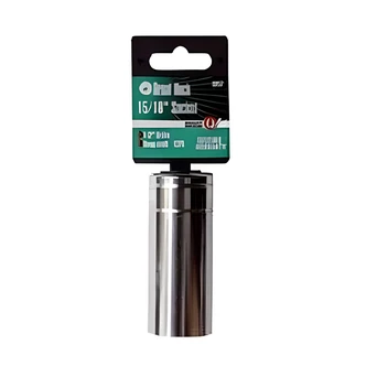 Great Neck 1/2 In Drive Deep Wall Socket, 6 Pt, Chrome Vanadium Steel, 5/8 In