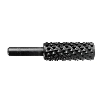 Century Drill & Tool Rotary Cylinder Rasp, 1-3/8 in Rasp Length, 5/8 in Diameter, 1/4 in Shank, Black Oxide