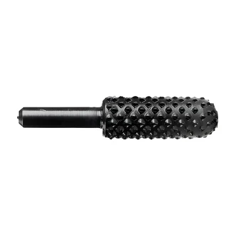 Century Drill & Tool Domed Rotary Rasp, Black Oxide, 1-3/8 in Rasp Length, 5/8 in Diameter, 1/4 in Shank