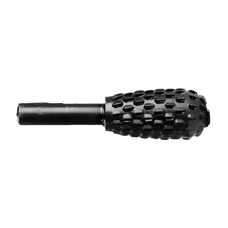 Century Drill & Tool Rotary File Sphere, Black Oxide, 1-1/8" File Length, 5/8" Diameter, 1/4" Shank