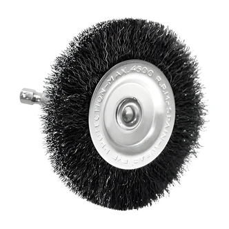 Century Drill & Tool Radial Brush, Wire, Fine, 4" W x 6.5" D x 2" H