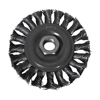 Century Drill & Tool Knotted Wheel, 6" x 5/8"-11, Coarse Wire Brush