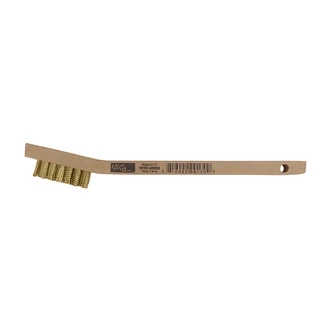 KDAR Brass Wire Brush, Tooth Brush Style, 3 x 7 in, 1.5 W x 1 D x 12 H, Brass