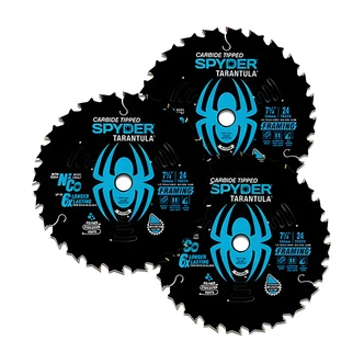 JS Products Framing Circular Saw Blade, 7 1/4 in, 24T, TCT, 3/CT