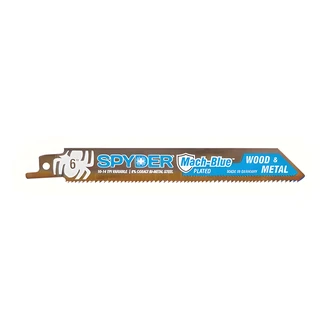 JS Products Mach-Blue Reciprocating Saw Blade, 6 in, 10/14 TPI, 2/PK