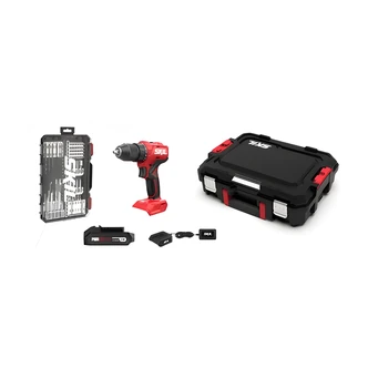 SKIL Power Drill Set, 20V Brushless Hammer Drill, 75-Pc, Battery, Charger, Bits