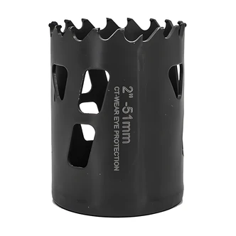 JS Products Tarantula Hole Saw, 2 in, Carbide Tipped, Rapid Core Eject Arbor System