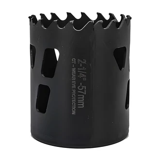 JS Products Tarantula Hole Saw, 2 1/4 in, Carbide Tipped, Rapid Core Eject Arbor System