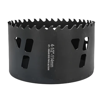 JS Products Tarantula Hole Saw, 4 1/2 in, Carbide Tipped, Rapid Core Eject Arbor System