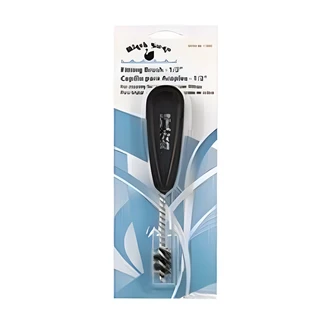 Black Swan Fitting Brush, 1/2 in, Carded, Carbon Steel Bristles, Plastic Handle