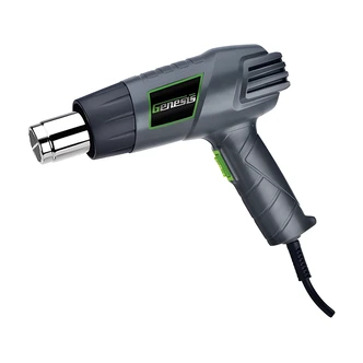 Genesis Dual Temp Heat Gun, 12.5 Amp, 1500/750 W, Includes 4 Nozzles