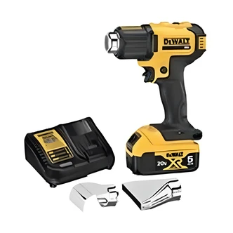 DeWalt Heat Gun Kit, 20V, 990 Degrees F, 42 Min Runtime, 6.7 CFM, Lock-On Button, LED