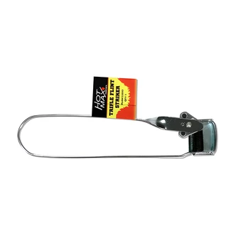 KDAR Triple Flint Striker, Manual Spark Lighter, Plated Finish, 3 Flint, 2" W x 1.5" D x 7.5" H