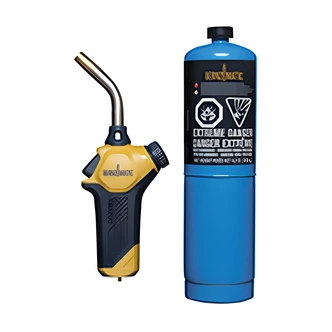 Bernzomatic Flame Commander Torch Kit, Propane, 14.1 oz Cylinder, Adjustable Swirl Flame, 3/CS