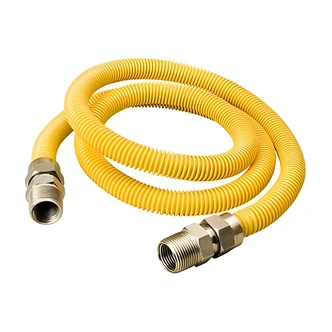 B&K / Mueller Industries Gas Connector, 1/4 in ID, 1/2 in M, 25.5 in L