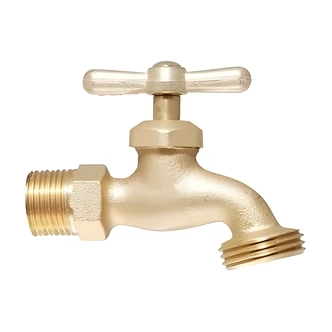 Homewerks Hose Bibb, Brass, 3/4 in, 2.5 W x 1 D x 3 H