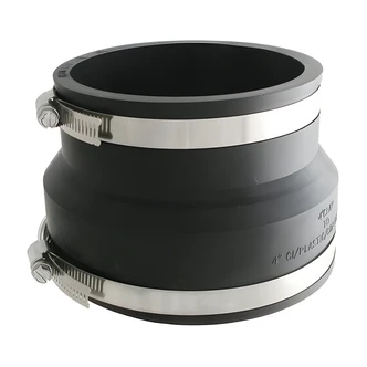 Homewerks Flexible Coupling, Black, 4 x 3 in