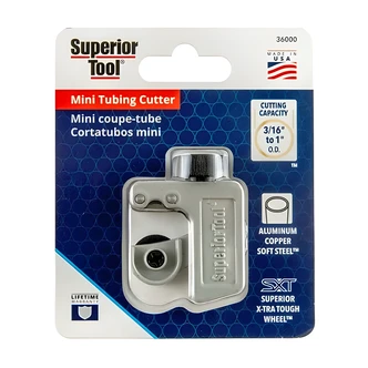 C.H. Hanson Mini Tubing Cutter, 1 in OD, Tight Spaces, Copper, Aluminum, Epoxy Powder-Coated Finish