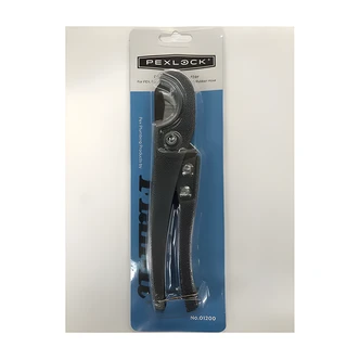 Flair-It Pexlock Tubing Cutter, Light Duty, Spring Loaded Handle, Safety Latch, For PEX, PERT, PB, Polyvinyl