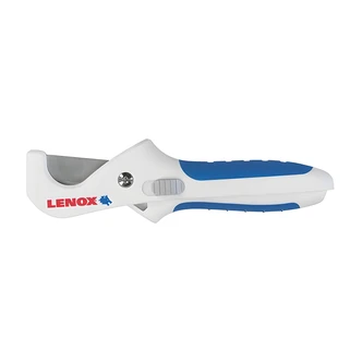 Lenox Plastic Tube Cutter, Serrated Stainless Steel Blade, Rubberized Handles, Locking Latch, Cuts Up to 1 1/4 In OD