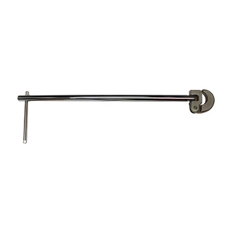 Plumb Pak Basin Wrench, 15 in, Spring Loaded Jaw, Pivoting Head, Carbon Steel Handle