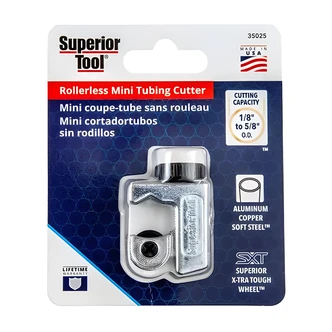 C.H. Hanson Mini Tube Cutter, 5/8 in OD, Stainless Steel Rollers, Compact, One-Handed