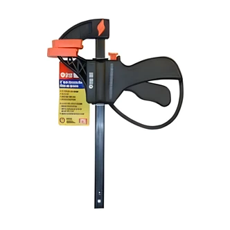 Great Neck Quick Ratcheting Bar Clamp and Spreader, 18 in, Nylon Fiber Filled Jaws, Steel Shaft