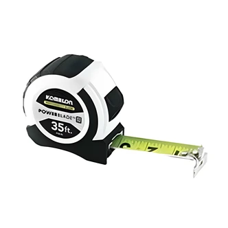 Komelon PowerBlade Tape Measure, 35 ft, Reinforced ABS Housing, High-Visibility Blade, 1/16 In Scale