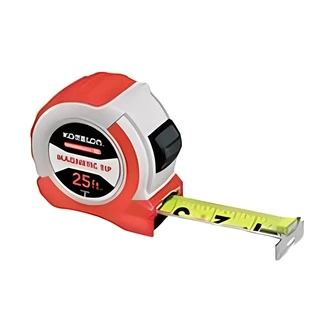 Komelon Magnetic Tip Tape Measure, 25 ft, ABS Housing, High Visibility Blade, Magnetic End Hook