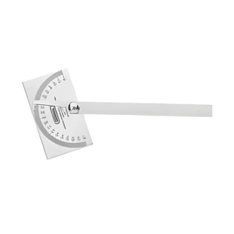 General Tools Steel Protractor, Square Head, Adjustable Arm, Stainless Steel, 3-3/8" x 2"