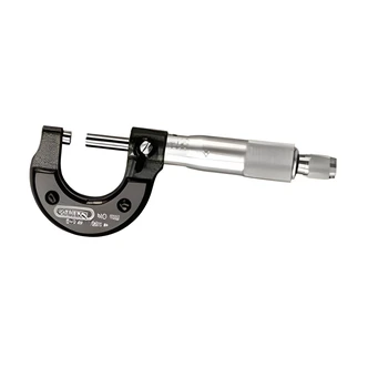 General Tools Utility Micrometer, Satin Chrome, Carbide Measuring Faces, Spindle Lock, .001 in Accuracy