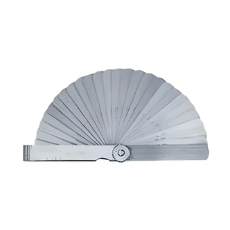 General Tools Leaf Feeler Gauge, 26 Leaves, 3" Long, English and Metric Units