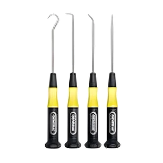 General Tools Precision Blade Probe Set, 4-Piece, 6" Overall Length, 8650 Alloy Steel, Versa-Grip Handle