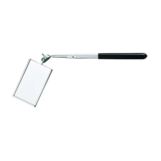 General Tools Telescoping Inspection Mirror, 3-1/2" x 2", 11-1/2" to 16" Reach, Cushioned Grip