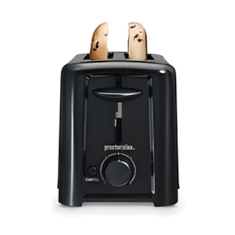 Weston 2 Slice Toaster, Countertop, Compact, Auto Shutoff, Toast Boost, Drop-Down Crumb Tray, Manual Controls, 6 W x 11.5 D x 7.5 H
